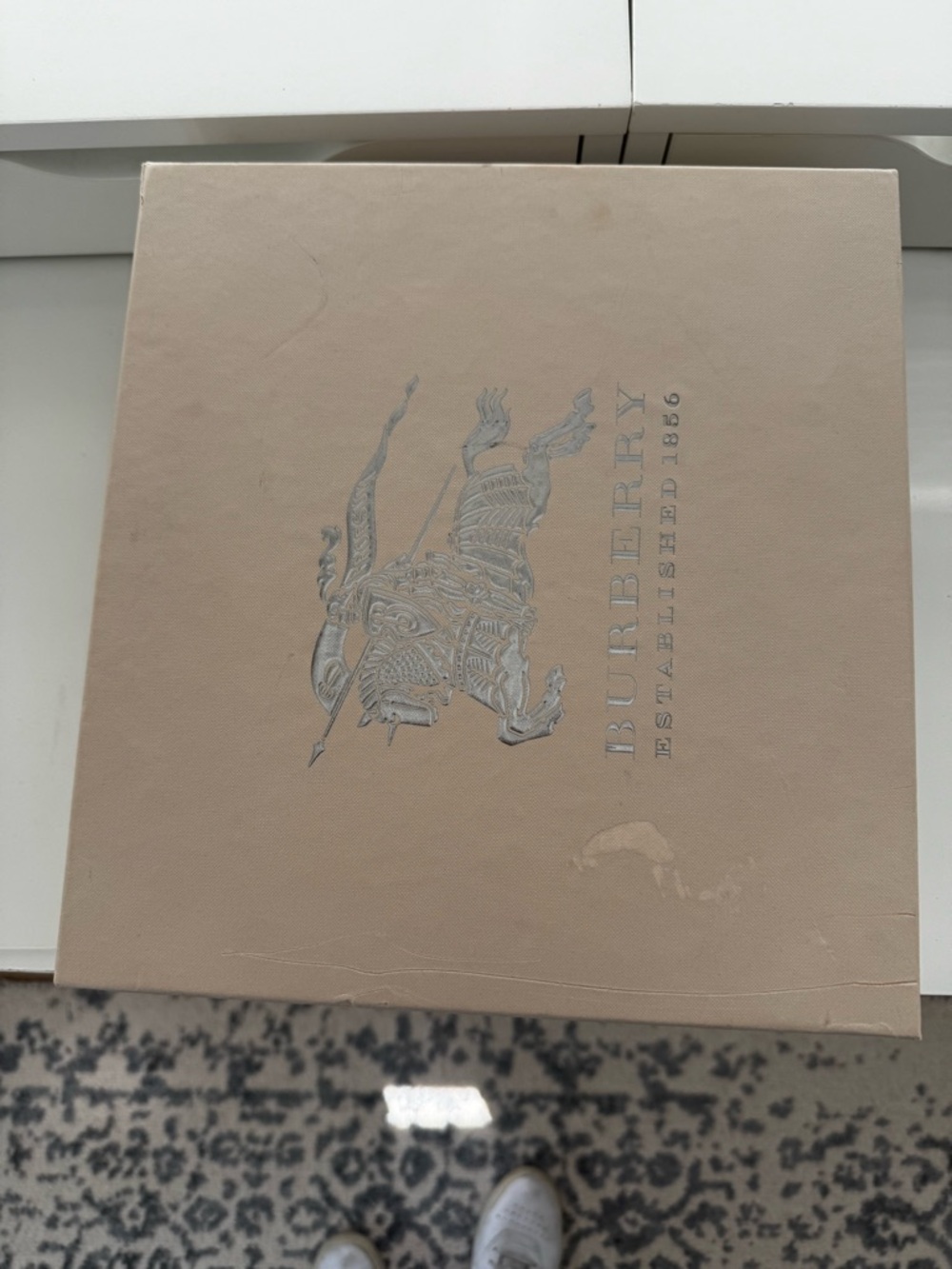 NIB Burberry Harbourne Suede Peep Toe Ankle Boots EU 39 Walnut Brown - Picture 8 of 11